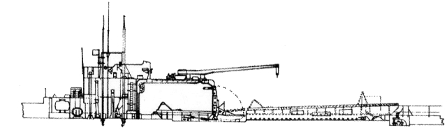 Silhouette du sous-marin M2
