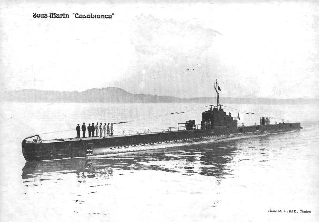 WW2 Commandant L'Herminier commandant le sous-marin "Casabianca" en 1943 