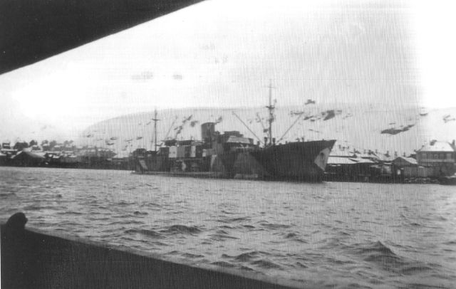 Le M.V. Black Watch à Hammerfest en Avril 1943 (© Hans Kohl)