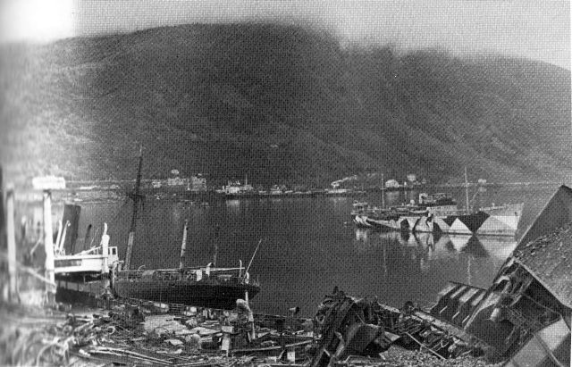 L'Alstertor avant son déploiement comme V-Schiff à Narvik à l'été 1940 (Collection Jung)