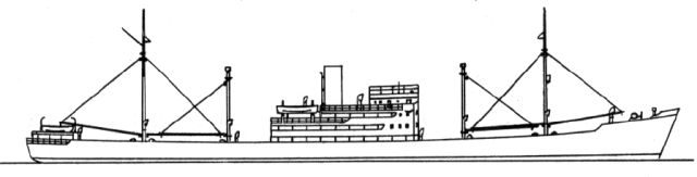 Silhouette du M.S. Dresden