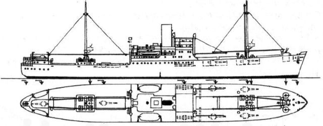 Silhouette du HSK 7 Komet