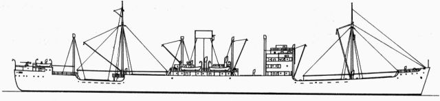Silhouette du M.S. Tannenfels