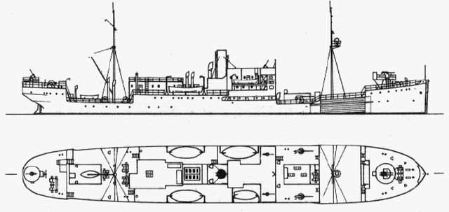 Silhouette du Sperrbrecher Ammerland ex August Schultze