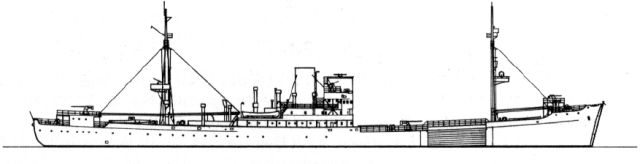Silhouette du Sperrbrecher 2 Athen