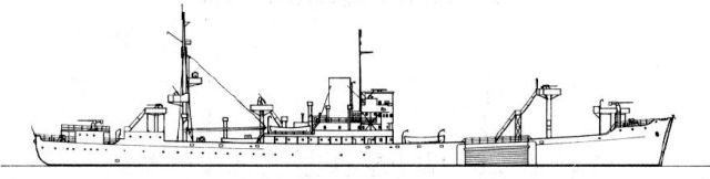 Silhouette du Sperrbrecher 3 Belgrad