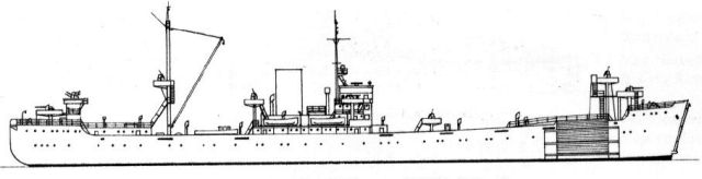 Silhouette du Sperrbrecher 11 Belgrano
