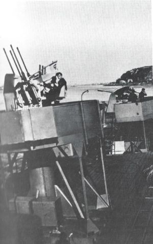 Artillerie du Sperrbrecher 121 ex Cap Sim