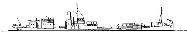 Silhouette du Sperrbrecher 204 ex Duitsland