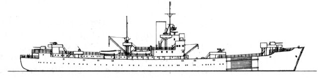 Silhouette du Sperrbrecher 36 ex Eider