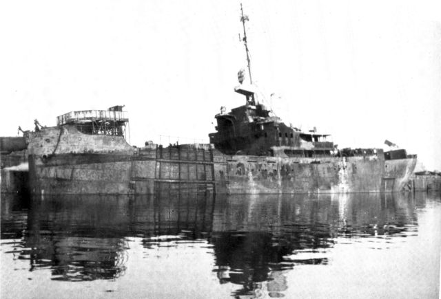 Epave du Sperrbrecher 185 ex Hansburg &agrave; Wilhemshaven