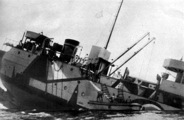 Naufrage du Sperrbrecher 161 ex Iris le 04 Juillet 1942
