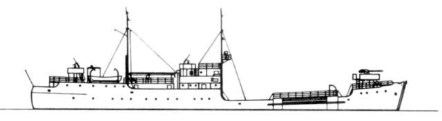 Silhouette du Sperrbrecher 169 ex Ceres