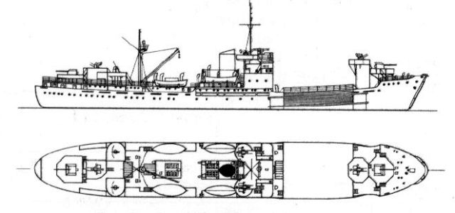 Silhouette du Sperrbrecher 181