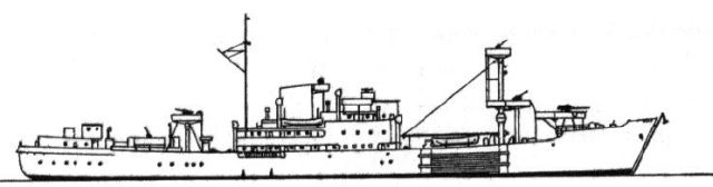 Silhouette du Sperrbrecher 21 ex Nestor