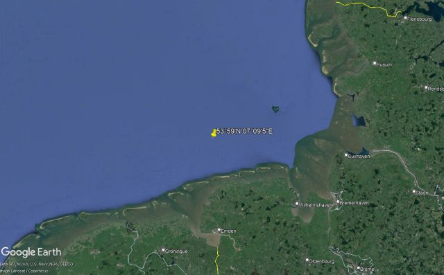 Position du Sperrbrecher 10 Position du Sperrbrecher 10