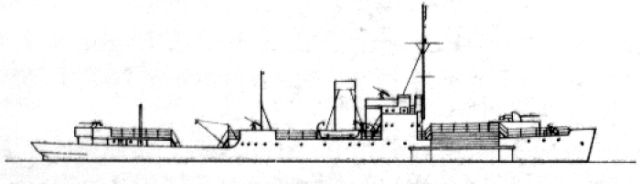 Silhouette du Sperrbrecher 194 ex Potemkin