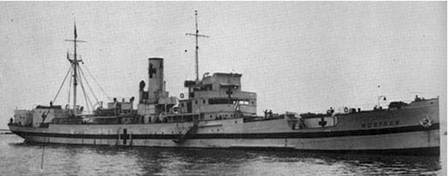 Sperrbrecher 19 ex Rostock transform&eacute; en navire h&ocirc;pital (Ao&ucirc;t 1944)